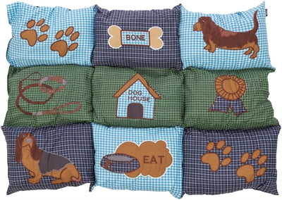 Trixie Hundekissen Patchwork Blau / Grün