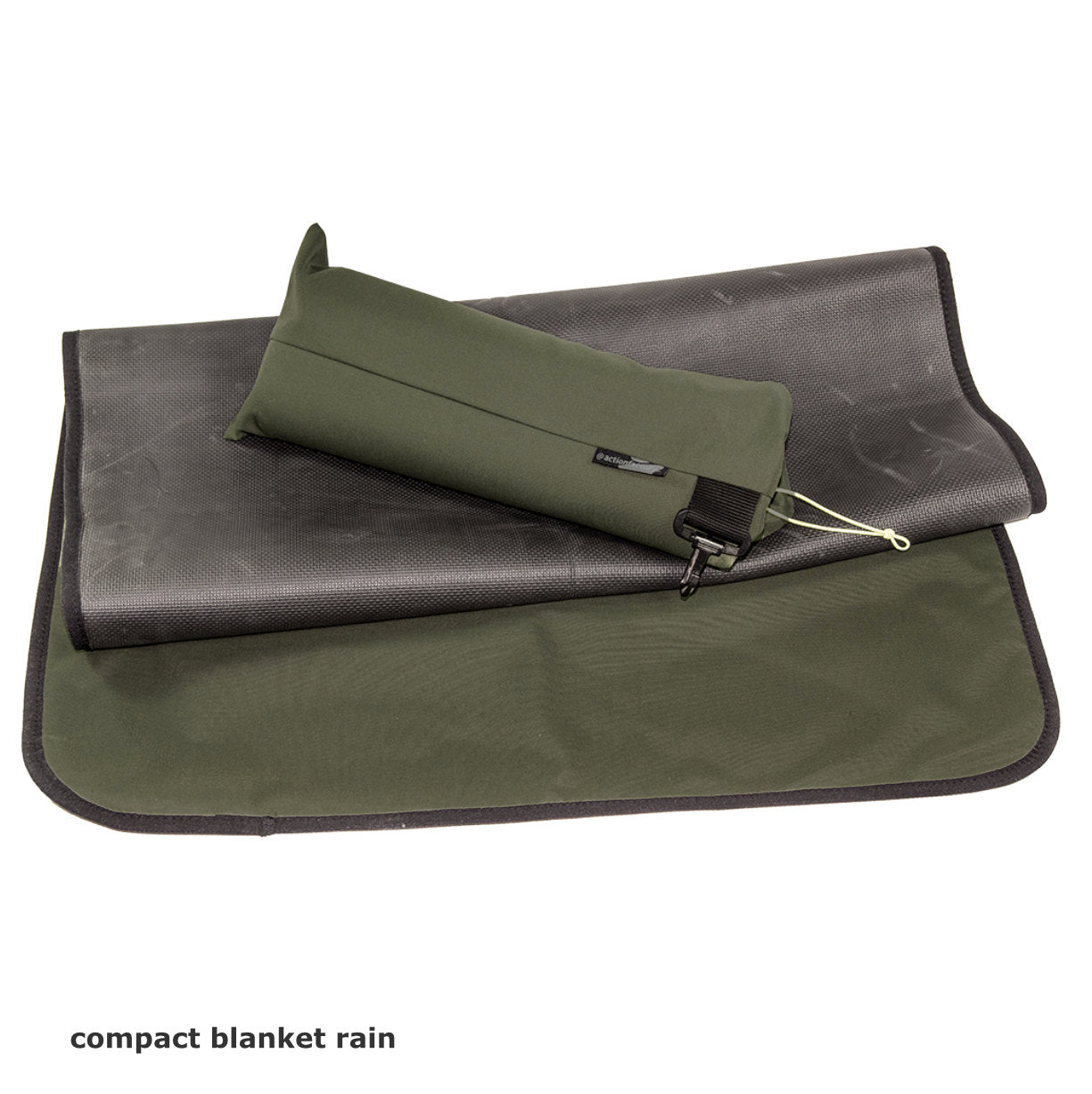 Compact blanket „Rain“ olive