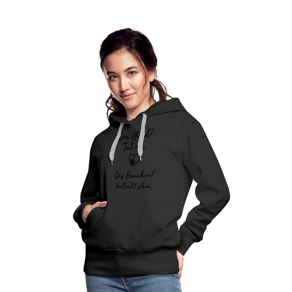 Frauen Premium Hoodie - Schwarz