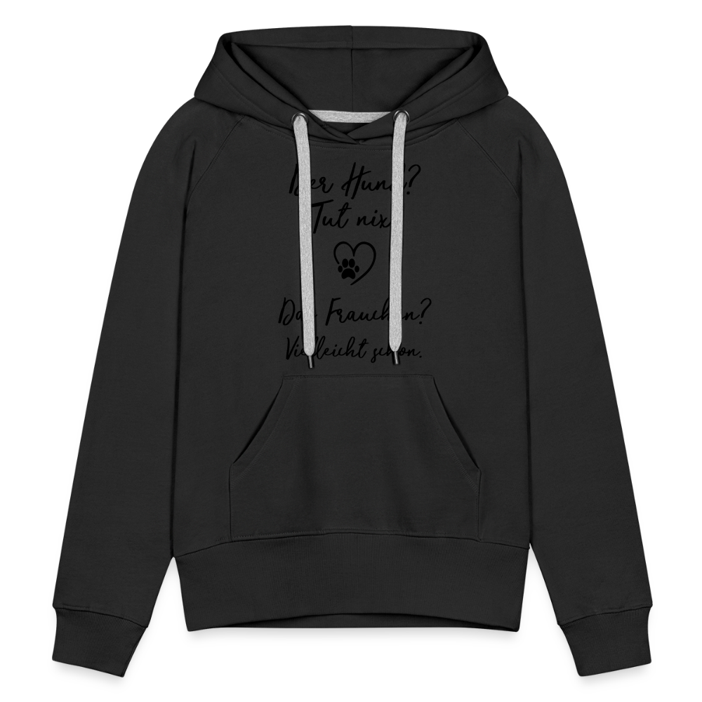 Frauen Premium Hoodie - Schwarz