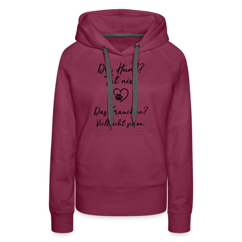 Frauen Premium Hoodie - Bordeaux