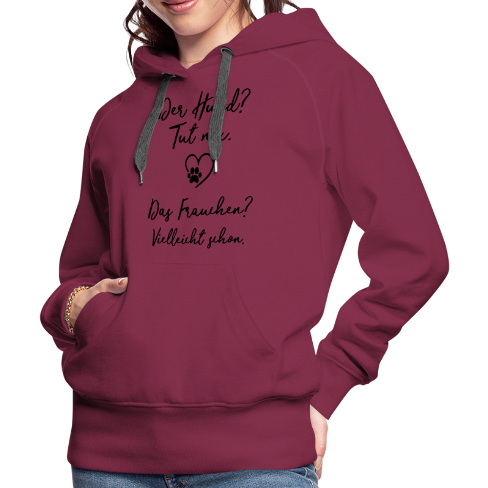 Frauen Premium Hoodie - Bordeaux