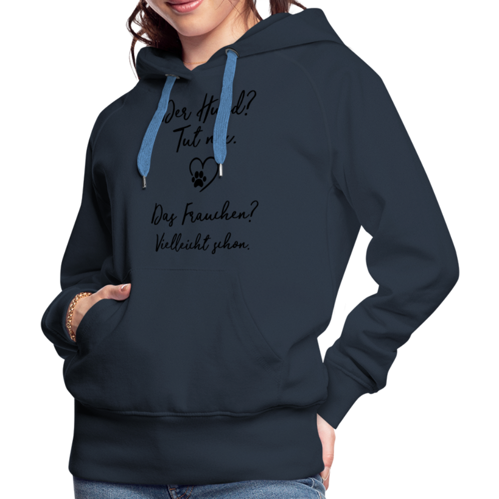 Frauen Premium Hoodie - Navy