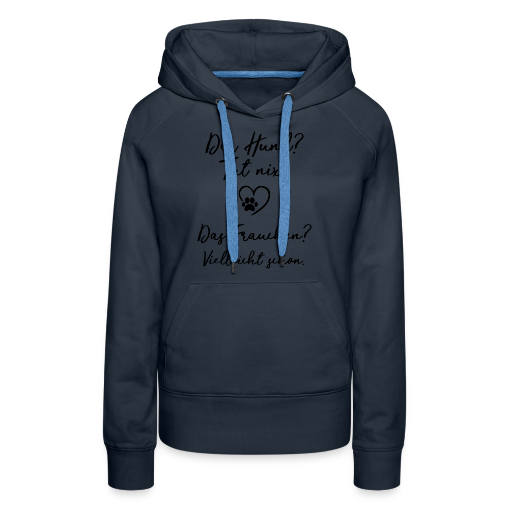 Frauen Premium Hoodie - Navy