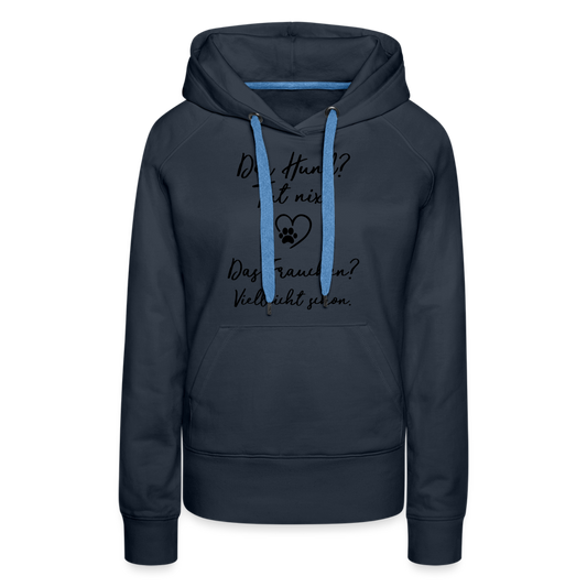 Frauen Premium Hoodie - Navy