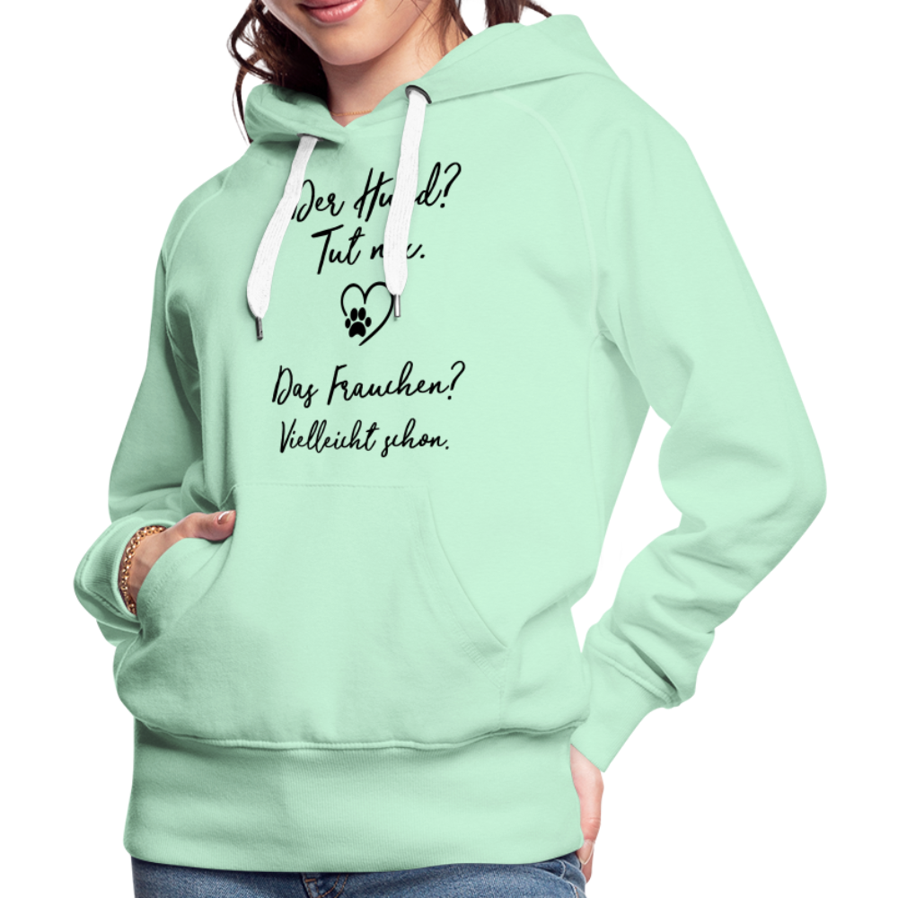 Frauen Premium Hoodie - helles Mintgrün