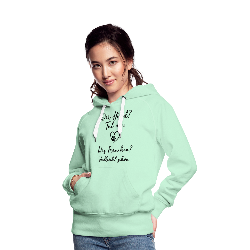 Frauen Premium Hoodie - helles Mintgrün