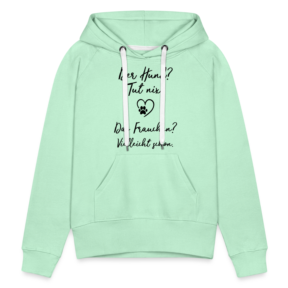 Frauen Premium Hoodie - helles Mintgrün