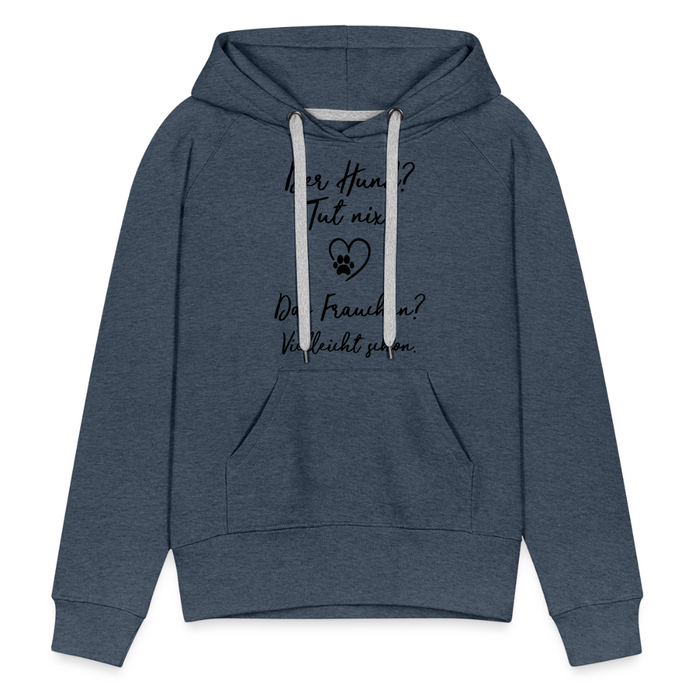 Frauen Premium Hoodie - Jeansblau