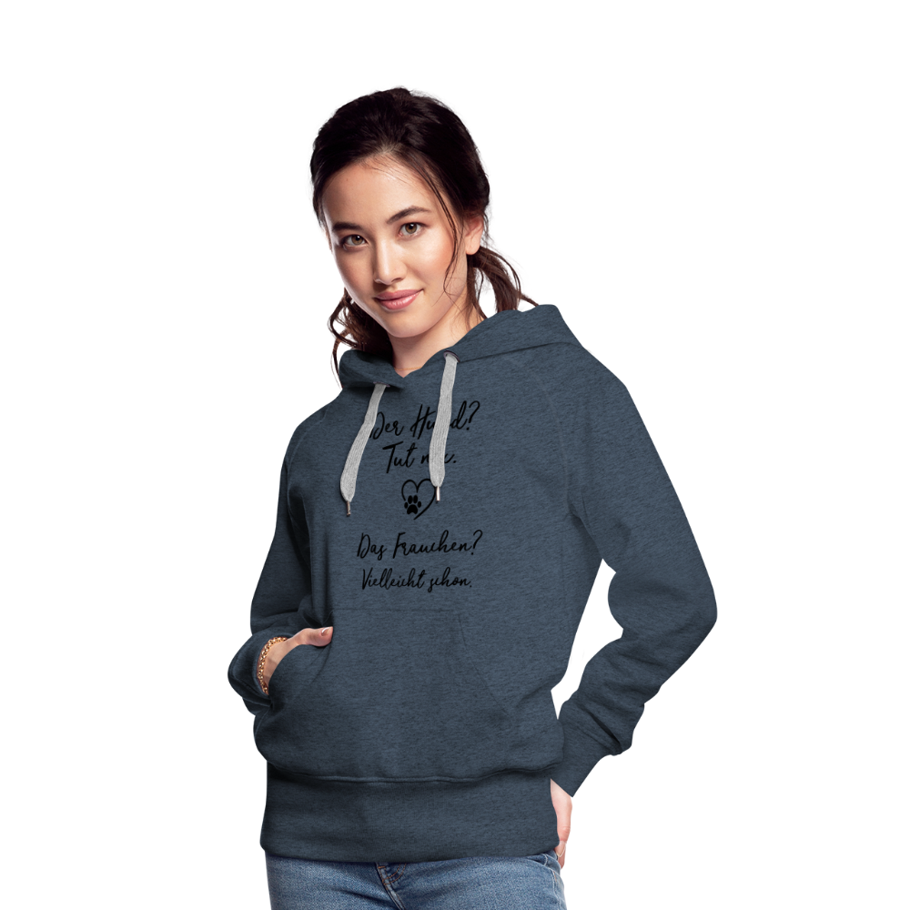 Frauen Premium Hoodie - Jeansblau