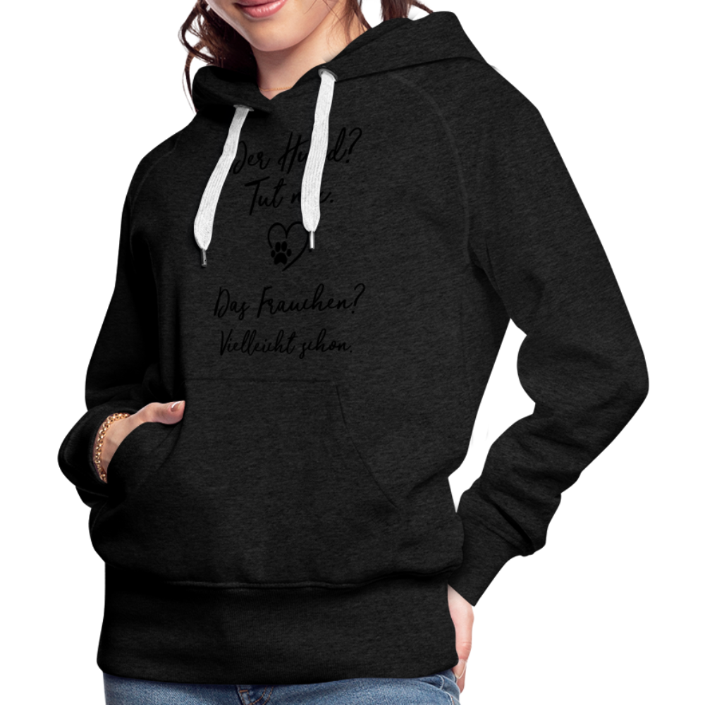 Frauen Premium Hoodie - Anthrazit