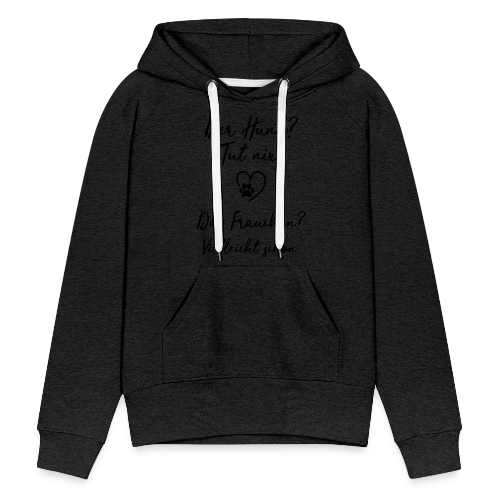 Frauen Premium Hoodie - Anthrazit