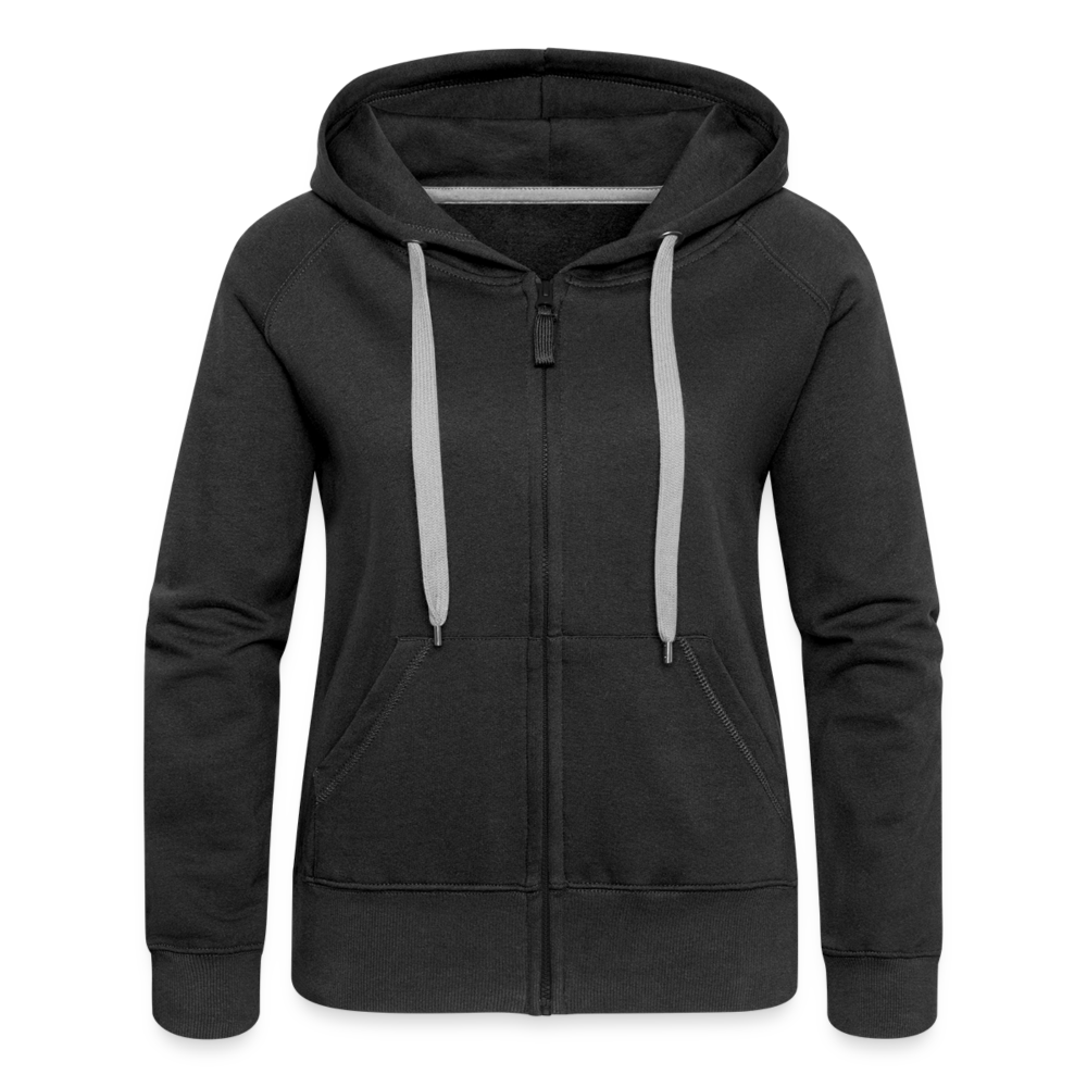 Frauen Premium Kapuzenjacke - Schwarz