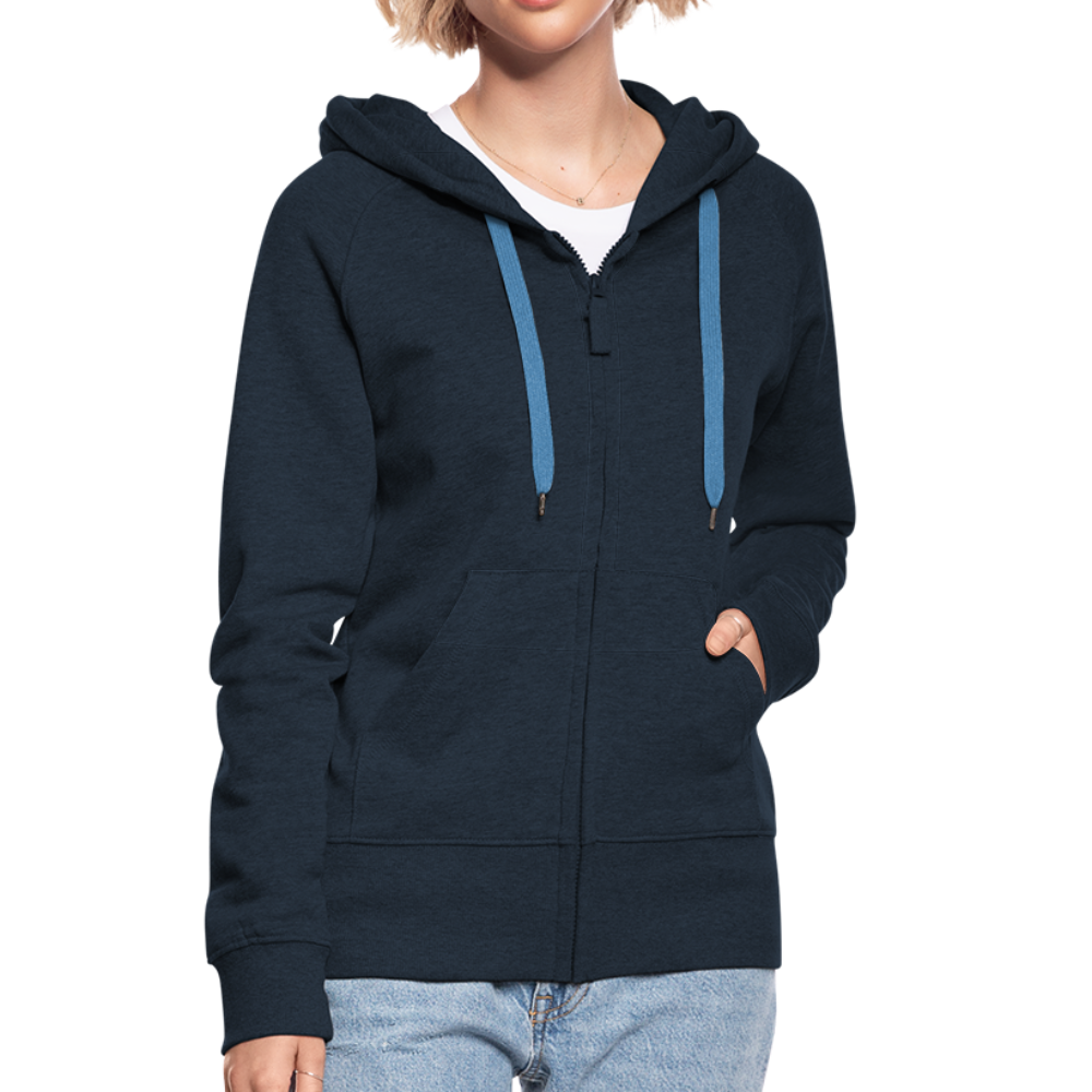 Frauen Premium Kapuzenjacke - Navy