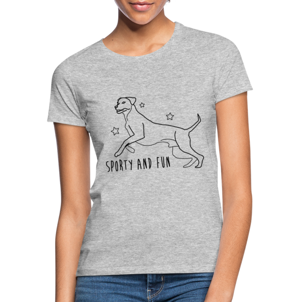 Frauen T-Shirt - Grau meliert