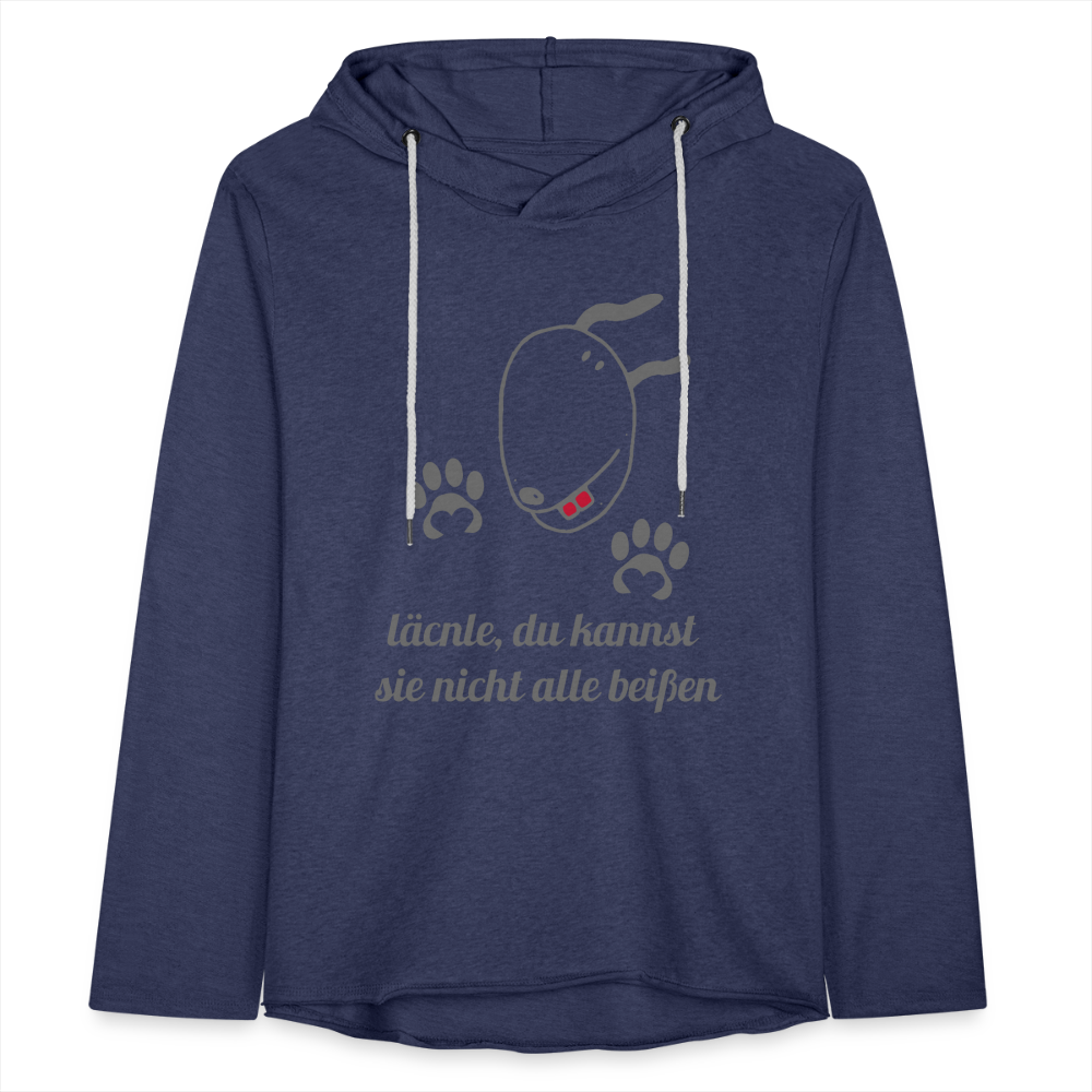 Leichtes Kapuzensweatshirt Unisex - Navy meliert