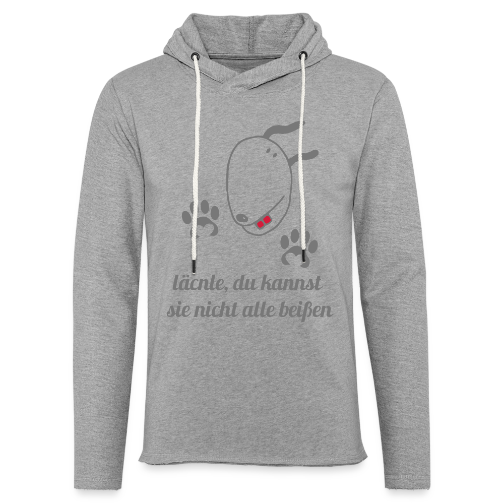 Leichtes Kapuzensweatshirt Unisex - Grau meliert