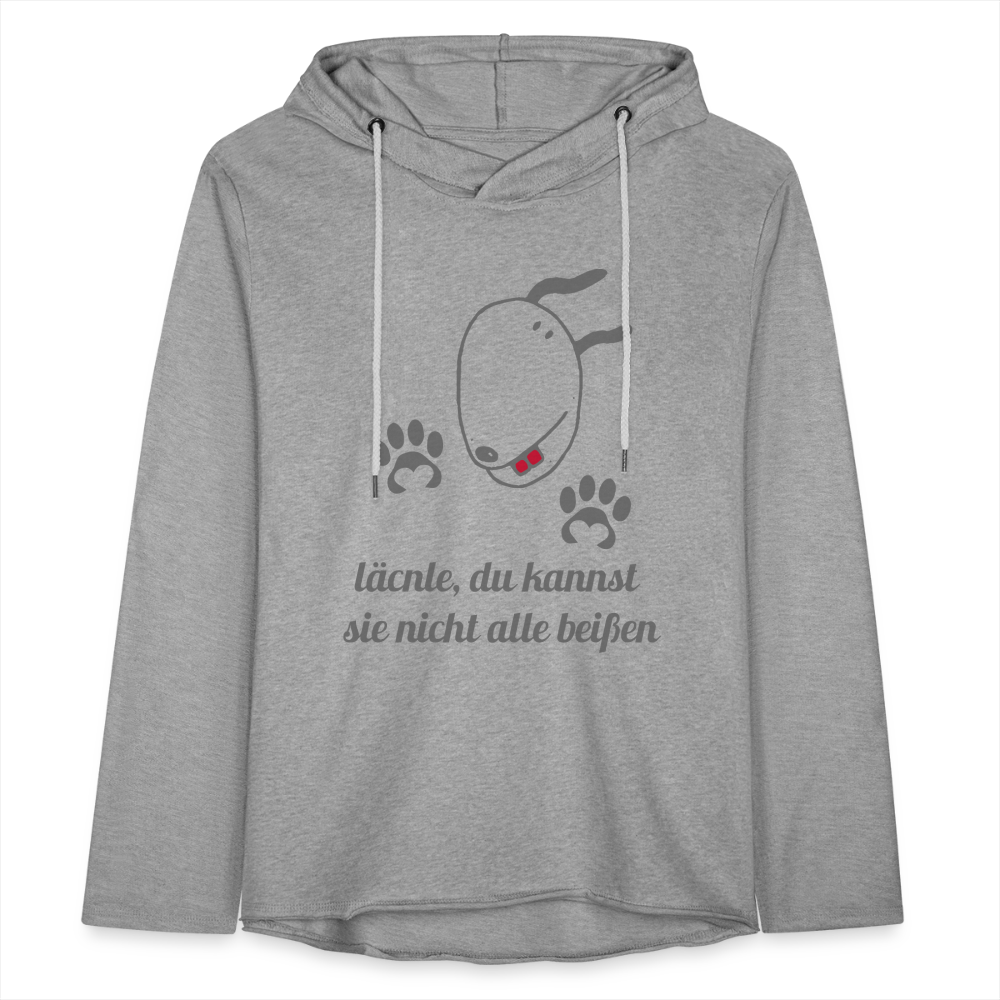 Leichtes Kapuzensweatshirt Unisex - Grau meliert