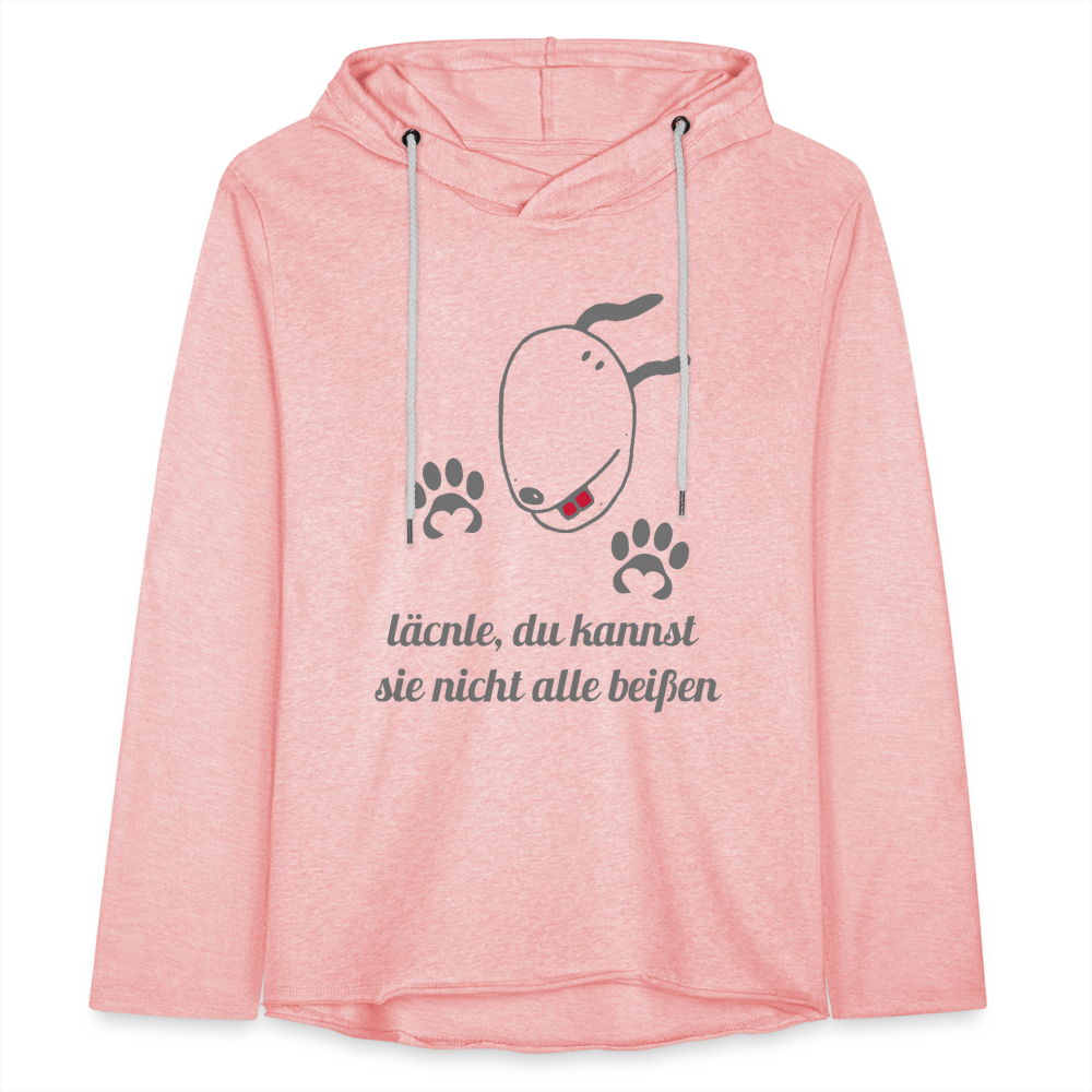 Leichtes Kapuzensweatshirt Unisex - Rosa-Creme meliert