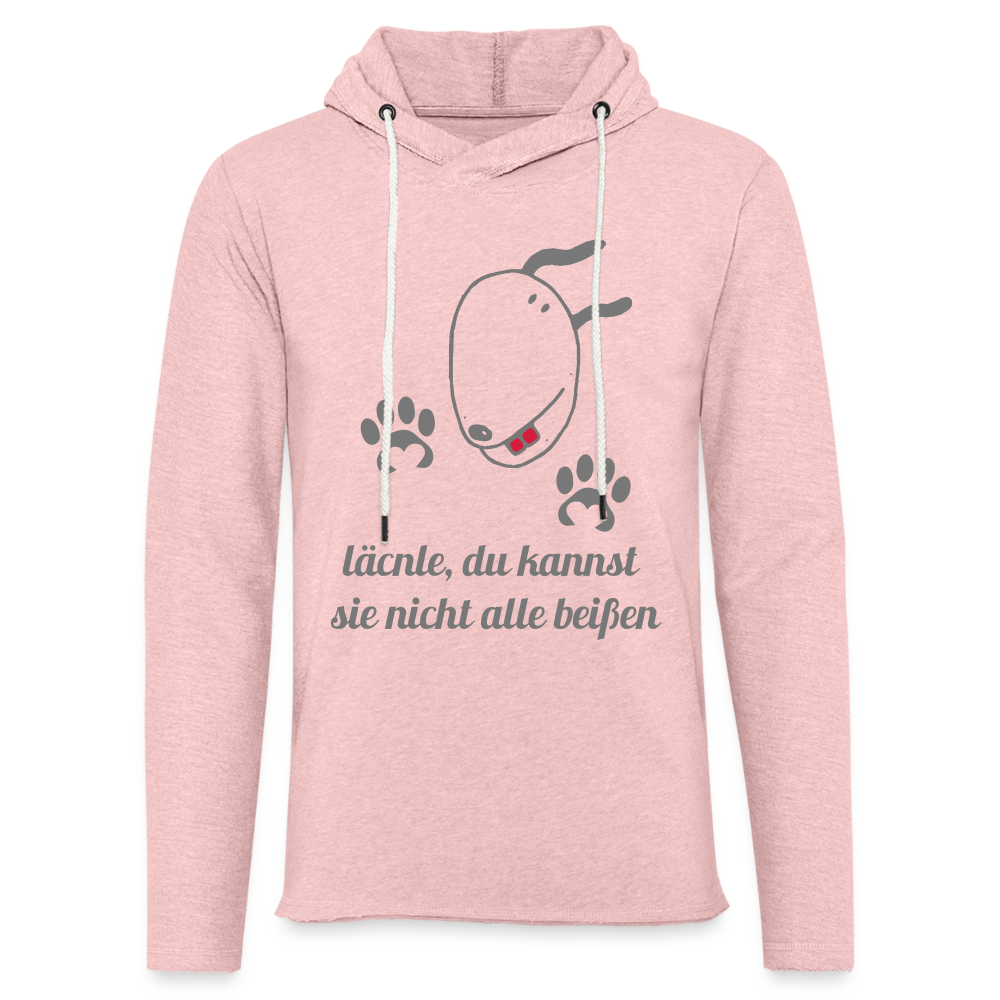 Leichtes Kapuzensweatshirt Unisex - Rosa-Creme meliert