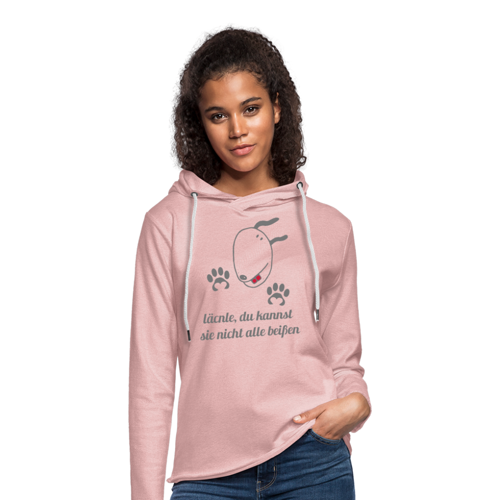 Leichtes Kapuzensweatshirt Unisex - Rosa-Creme meliert