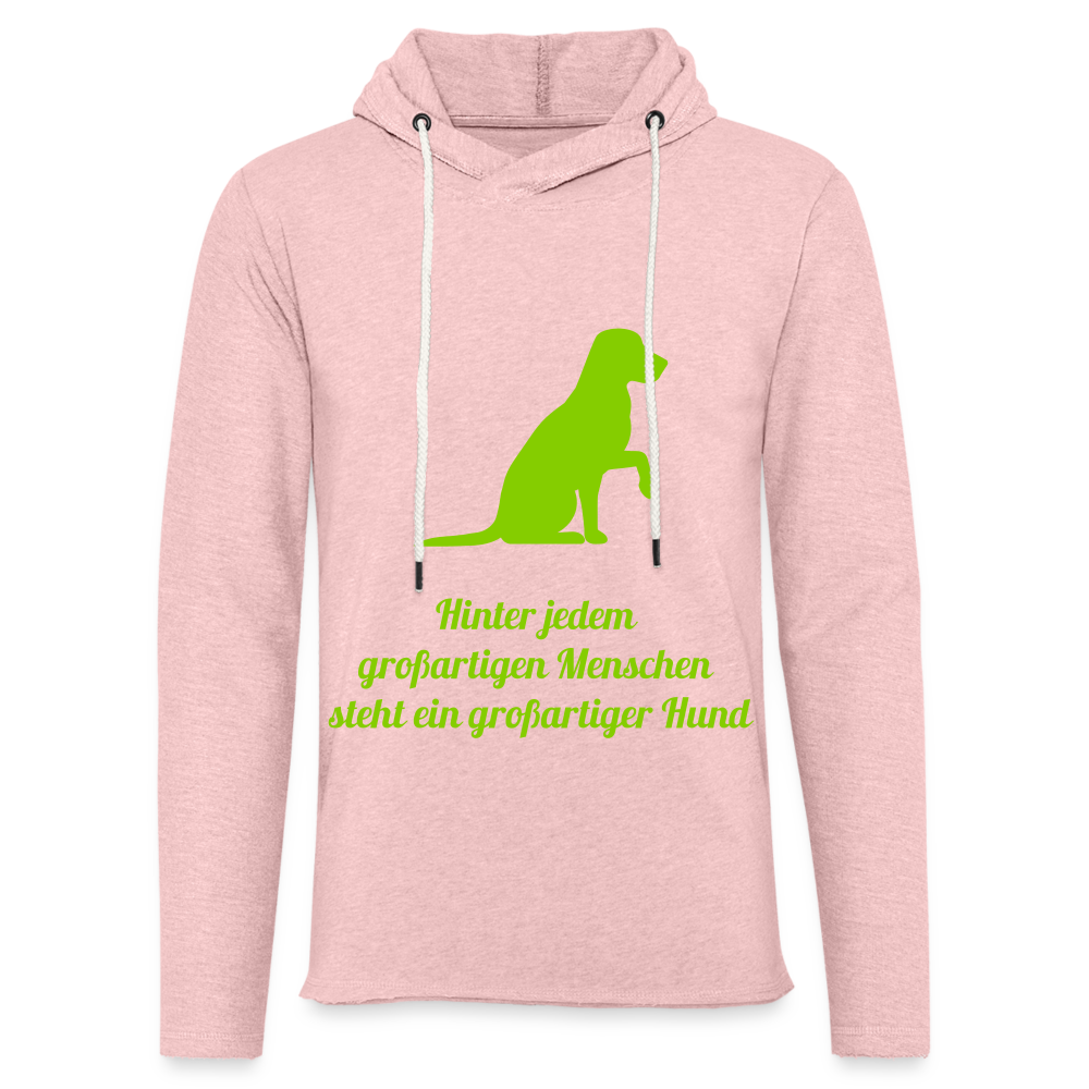 Leichtes Kapuzensweatshirt Unisex - Rosa-Creme meliert