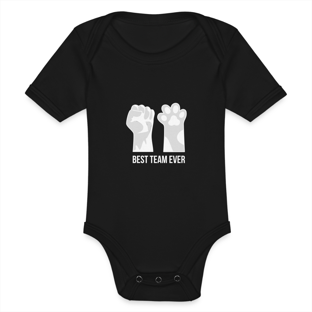 Baby Bio-Kurzarm-Body - Schwarz