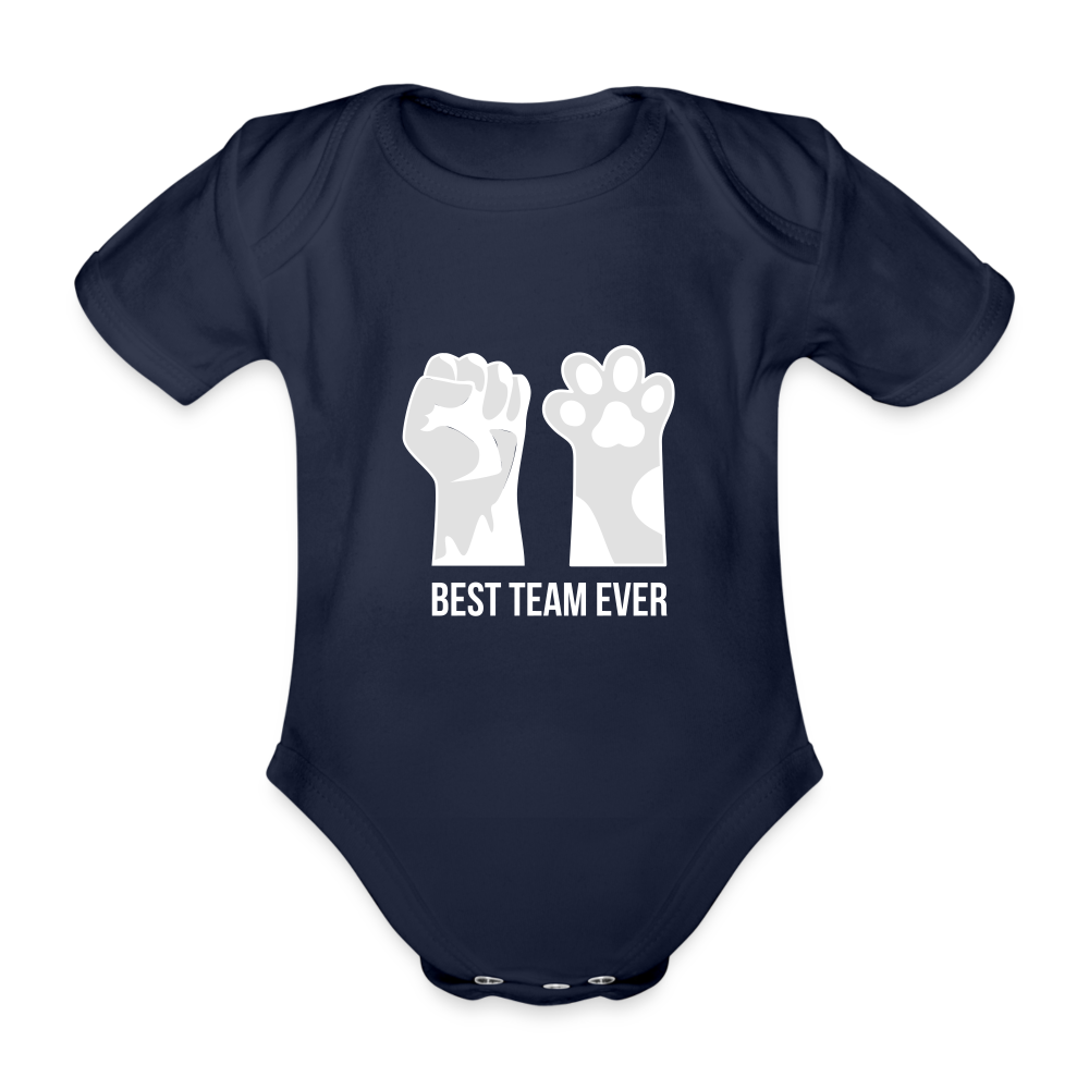 Baby Bio-Kurzarm-Body - Dunkelnavy