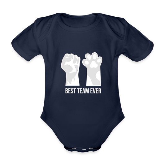 Baby Bio-Kurzarm-Body - Dunkelnavy