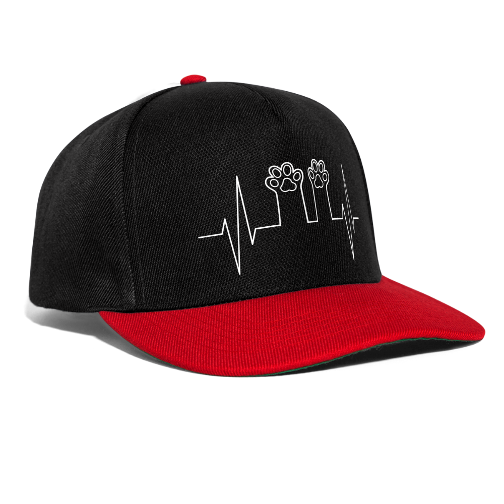 Snapback Cap - Schwarz/Rot