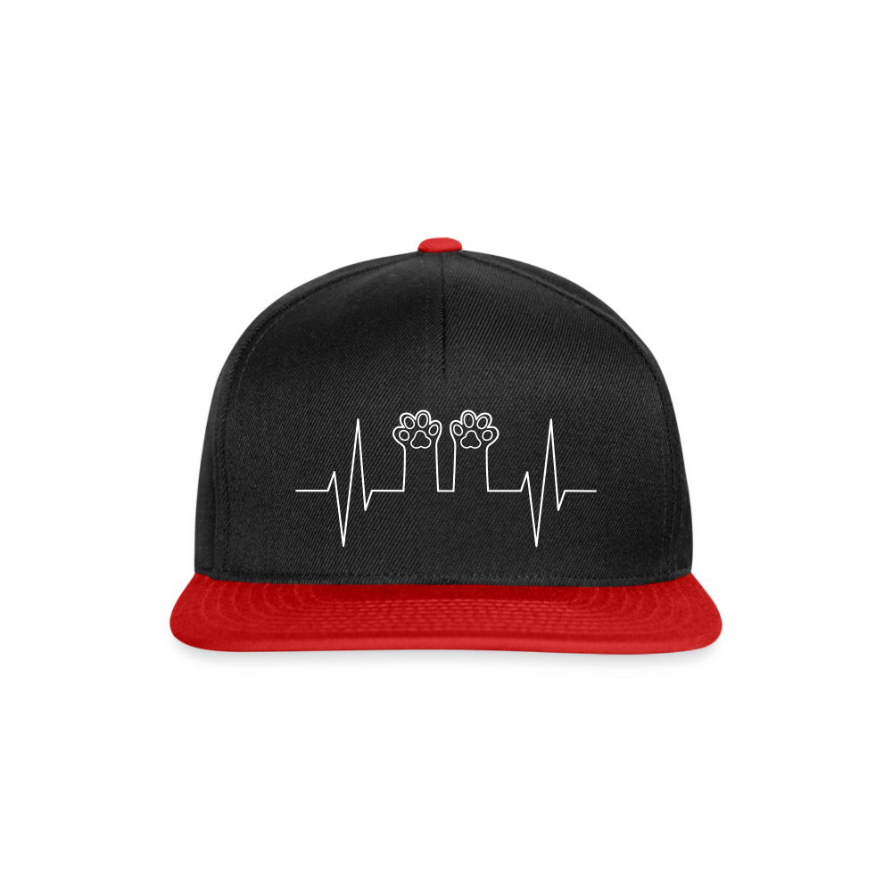 Snapback Cap - Schwarz/Rot