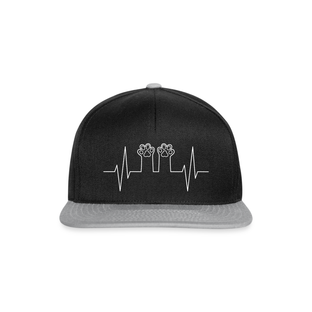 Snapback Cap - Schwarz/Grau