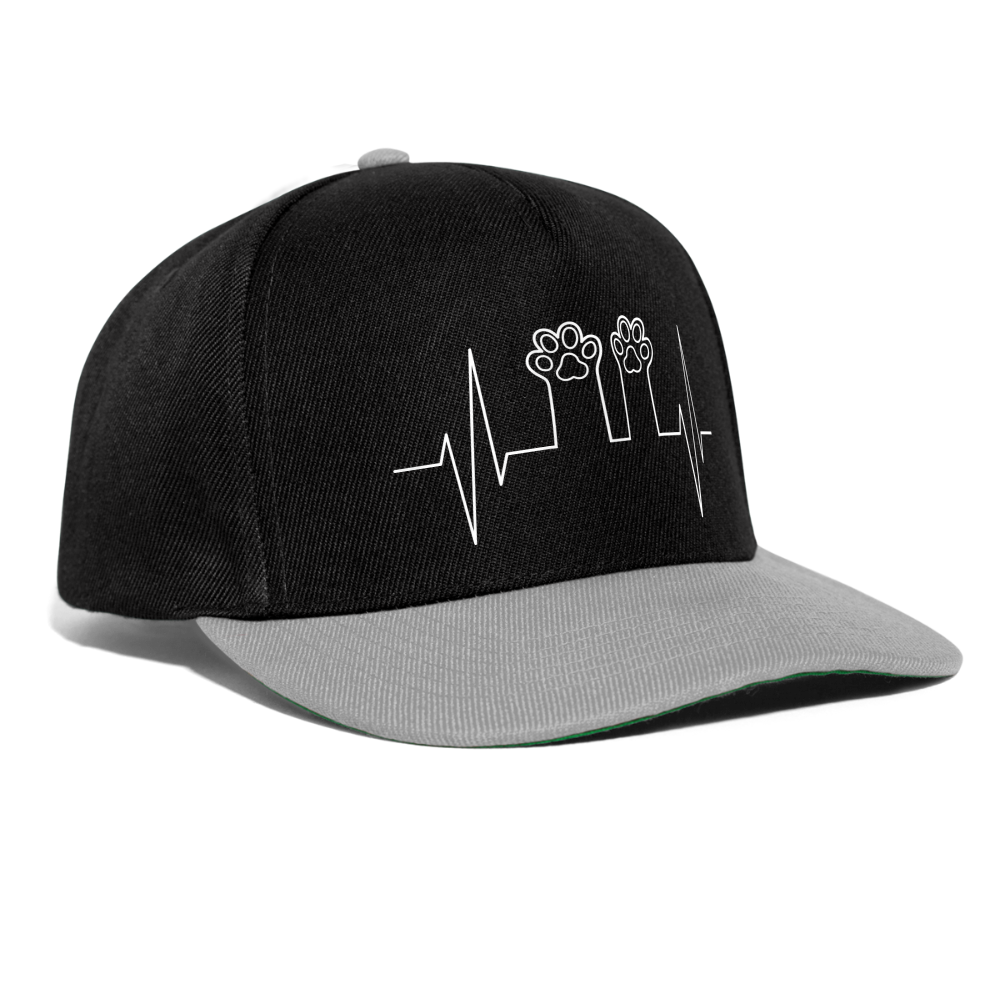 Snapback Cap - Schwarz/Grau