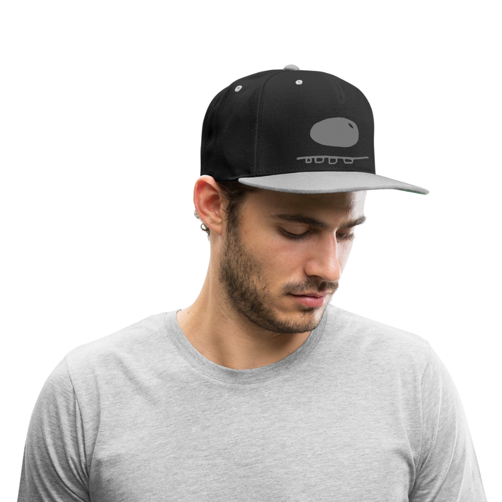 Kontrast Snapback Cap - Schwarz/Grau