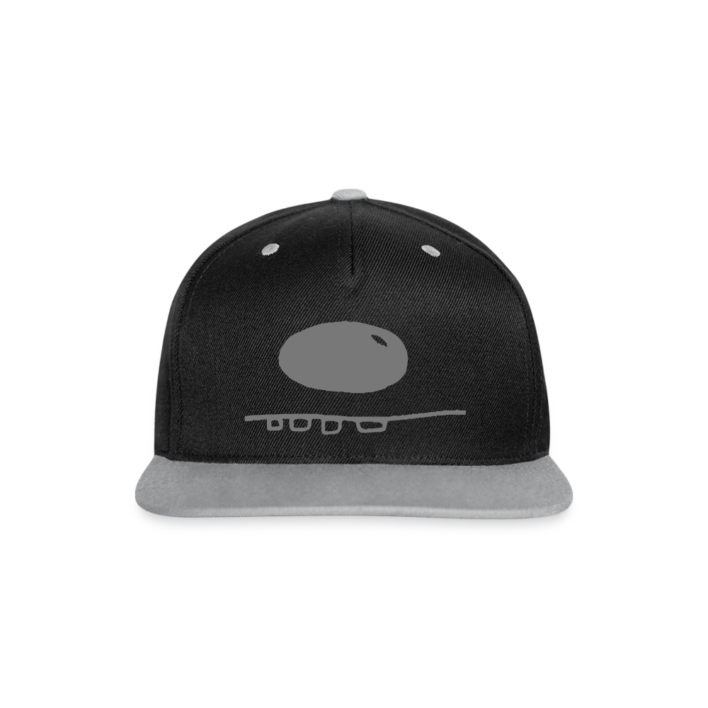 Kontrast Snapback Cap - Schwarz/Grau