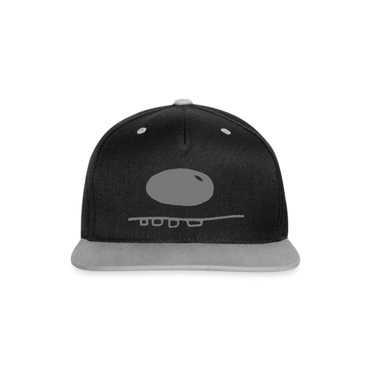 Kontrast Snapback Cap - Schwarz/Grau