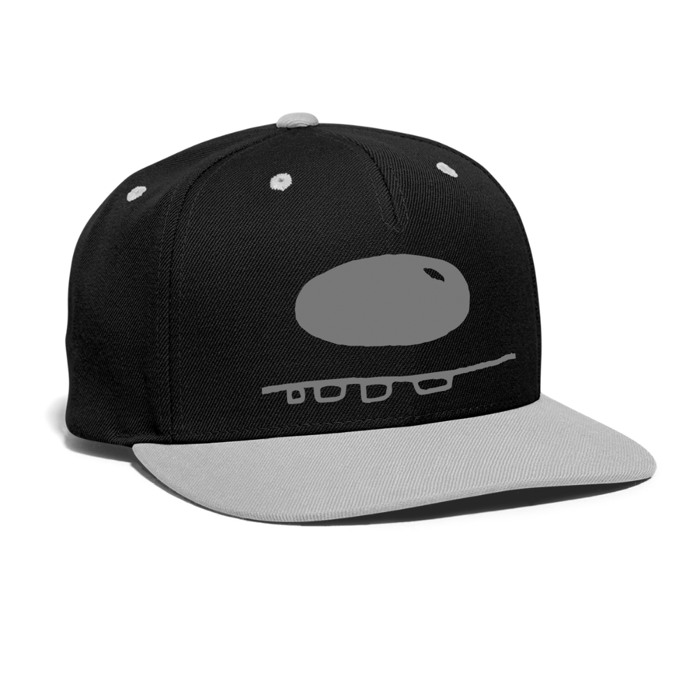 Kontrast Snapback Cap - Schwarz/Grau