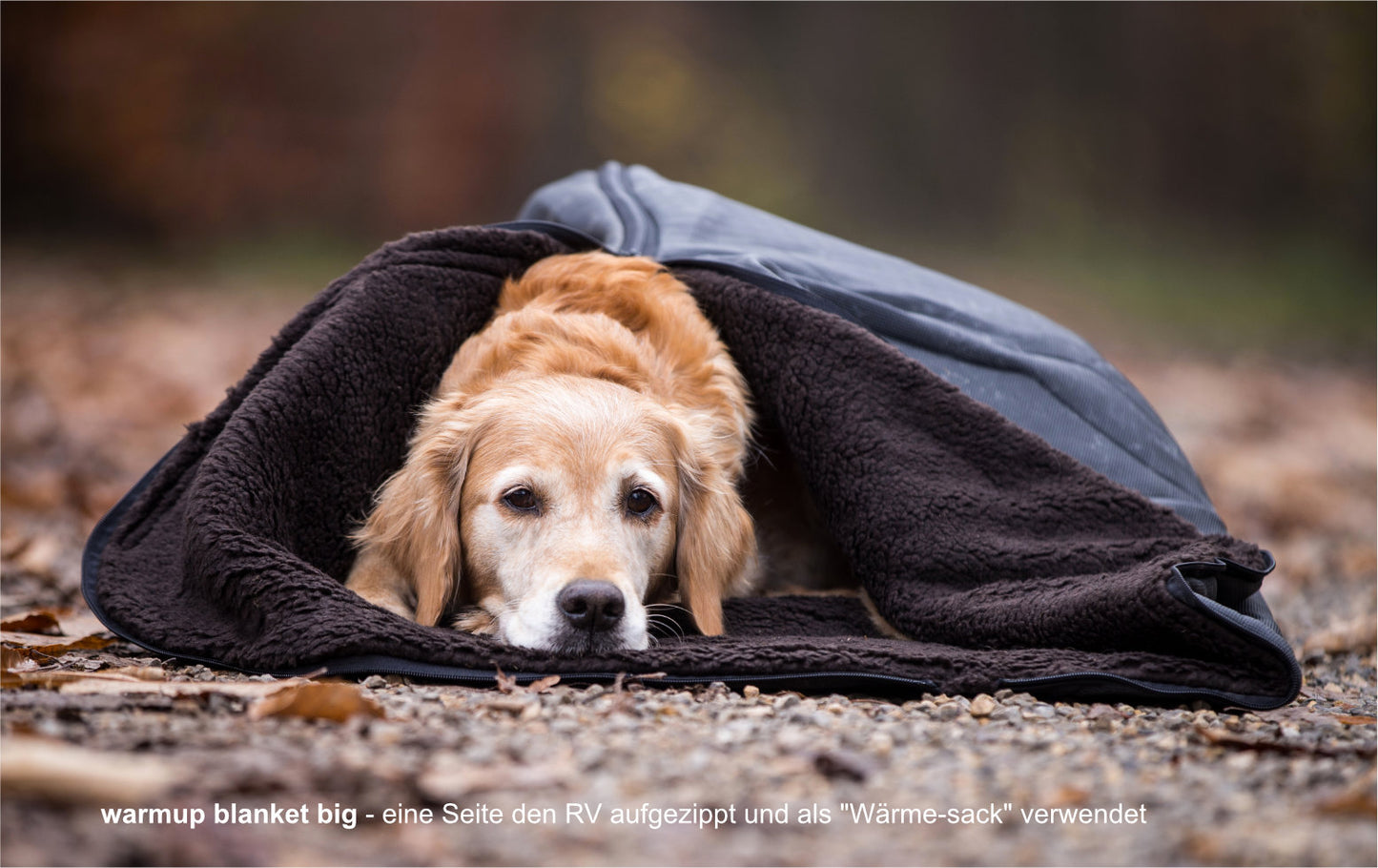 Warmup blanket „Big“ ins:brown outs:black