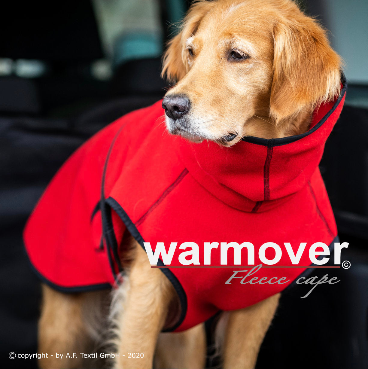 Warmover cape"Standard" red fire