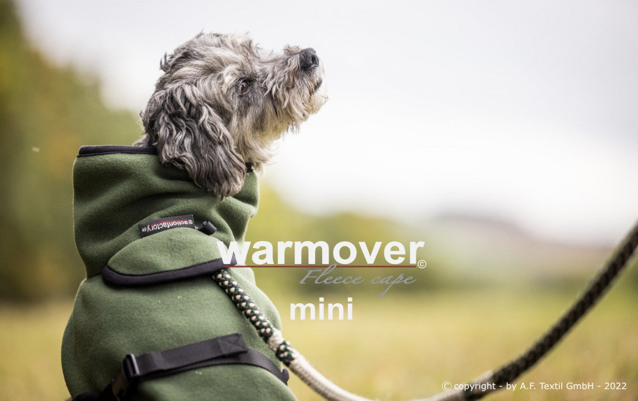 Warmover cape "Mini" pine green