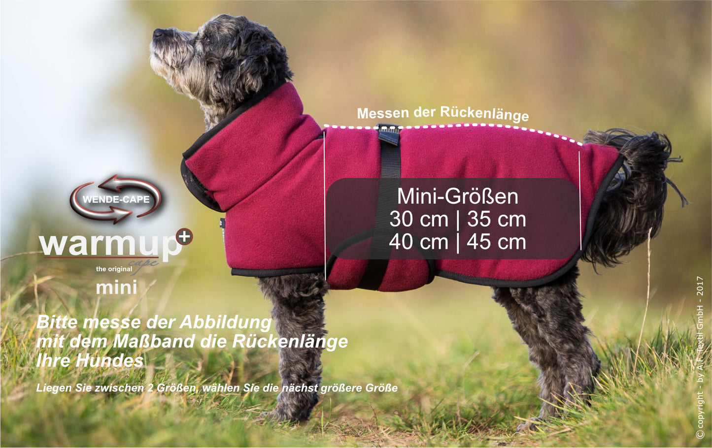 Warmup cape „PRO Mini“ bordeaux