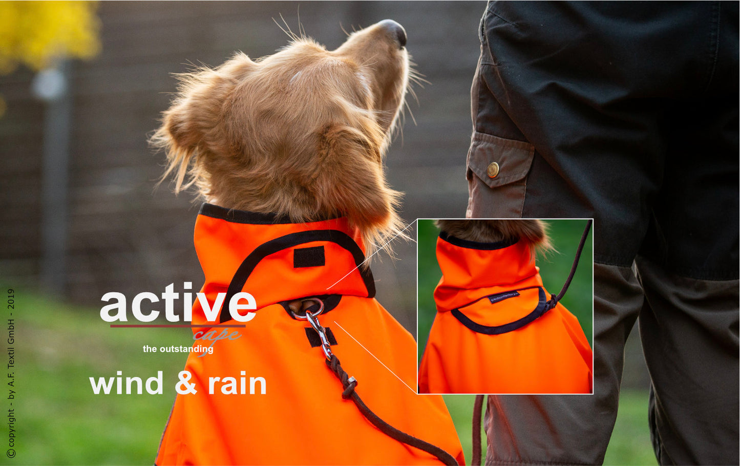 Active cape „Wind & Rain“ orange