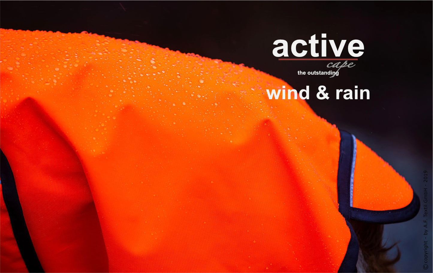 Active cape „Wind & Rain“ orange