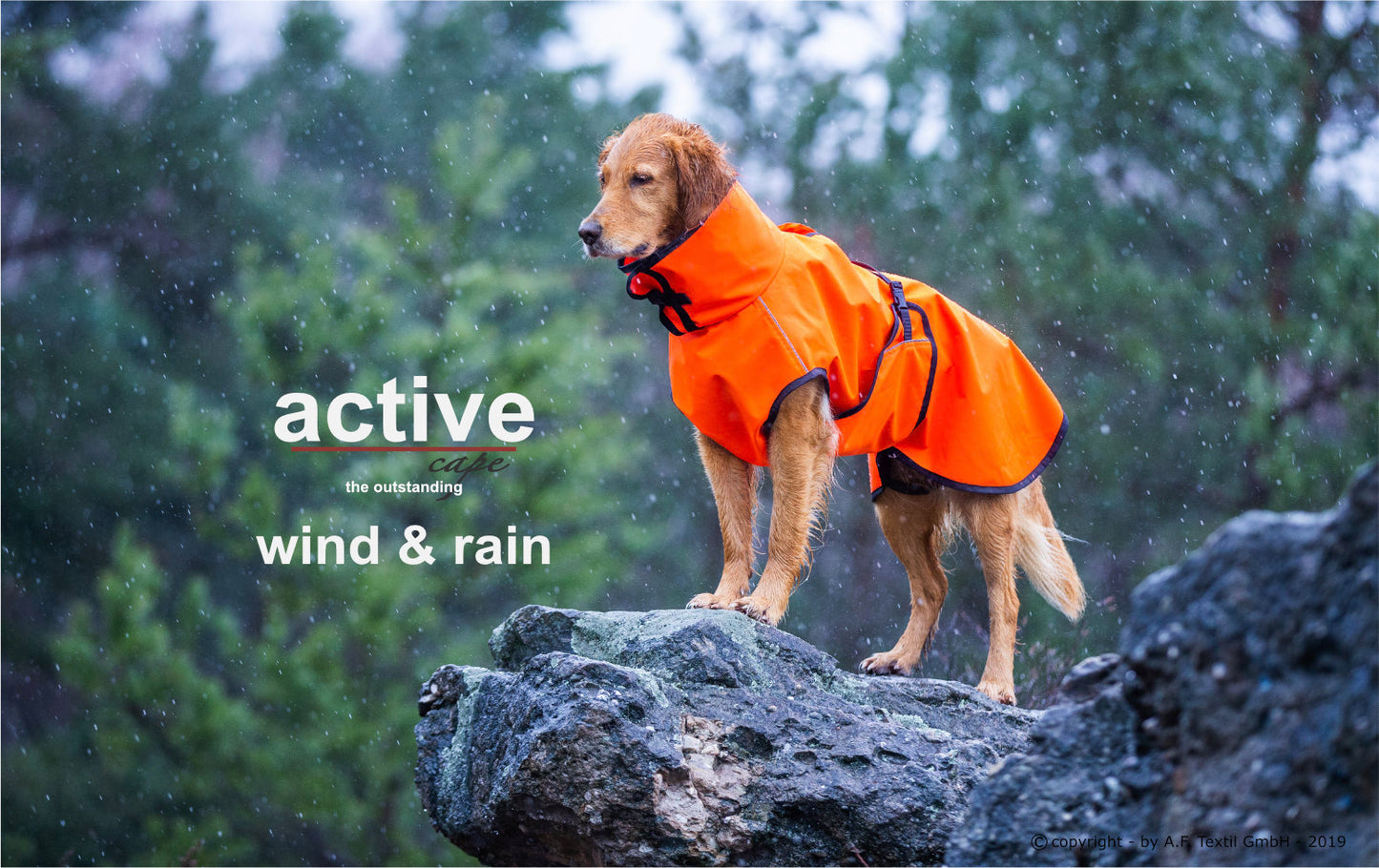 Active cape „Wind & Rain“ orange