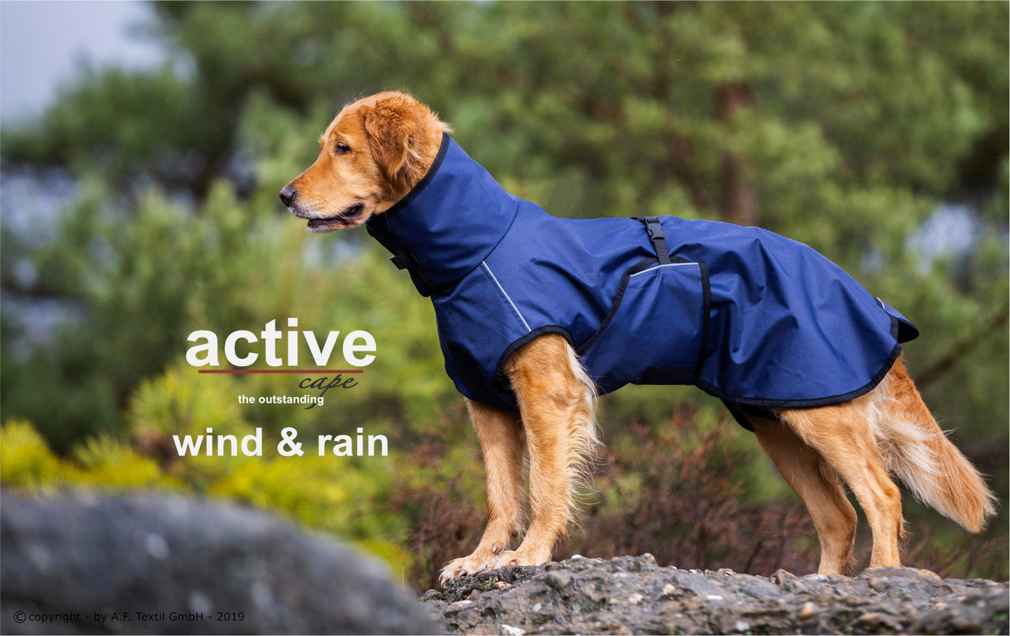 Active cape „Wind & Rain“ dark blue